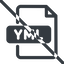 Line, normal, config, prohibited, file, data, language, yml, docker, yaml, markup, configuration, file-yml icon