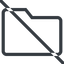 Line, normal, prohibited, folder, directory, folders, directories icon