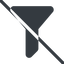 Line, normal, prohibited, order, sort, list, funnel, filter, sorting, funnel-solid icon