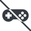 Line, up, normal, solid, prohibited, game, gaming, games, gamepad, pad, joystick, gamepad-solid icon
