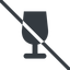 Line, normal, glass, prohibited, party, wine, empty, champagne, glass-wine, drink, water, glass-wine-empty-solid icon