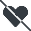 Line, normal, prohibited, heart, valentine, healthcare, health, heart-solid, <3 icon