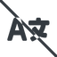 Line, normal, prohibited, language, multilanguage, english, chinese, translation, french, spanish, language-solid icon