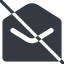 Line, normal, envelope, mail, message, email, prohibited, contact, open, read, open-envelope, open-envelope-solid icon