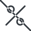 Line, normal, prohibited, percent, pct, percentage, ratio, discount icon