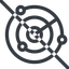 Line, up, normal, prohibited, gps, place, radar, localisation, radar-alt, sonar icon