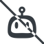 Line, up, normal, rounded, robot, robotics, face, prohibited, robot-rounded icon