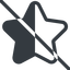 Line, up, normal, star, rate, rating, prohibited, half, star-half icon