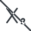 Line, normal, prohibited, text, editor, subscript icon