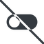 Line, up, normal, solid, setting, prohibited, apple, on, off, ios, switch, button, radio, switch-solid icon