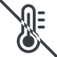 Line, normal, prohibited, temperature, thermometer, heat, high, hot, thermometer-high icon