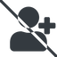 Line, normal, sign, plus, add, user, prohibited, sign-up, account, newuser, profile, usericon, user-plus-solid icon