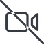 Line, up, normal, youtube, video, prohibited, camera, film, movie, videocamera icon