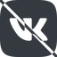 Line, normal, logo, brand, social, network, prohibited, vk, vkontakte icon