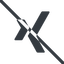 Line, normal, social, network, prohibited, professional, job, xing icon