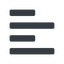 Down, left, normal, solid, horizontal, mirror, text, align, left-align, alignment, editor, align-left, align-left-alt, left-align-alt, left-align-alt-solid icon