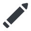 Down, normal, solid, pen, pencil, draw, edit., pen-solid icon