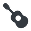 Left, normal, solid, music, instrument, guitar, string, banjo, guitar-solid icon