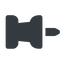 Left, normal, solid, thumbtack, pin, unpin, thumbtack-solid icon