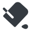 Right, normal, solid, horizontal, mirror, bucket, drip, paint, color, fill, bucket-drip, bucket-drip-solid icon