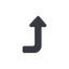Right, normal, solid, sign, confirm, horizontal, mirror, arrow, key, submit, send, return, enter, return-sign-solid, return-sign icon