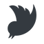 Right, normal, solid, logo, brand, horizontal, mirror, social, twitter, bird, twit, twitter-solid icon