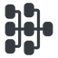 Right, normal, solid, tree, folders, database, storage, data, structure, data-structure, algorithm, trees, data-structure-solid icon