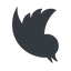 Right, normal, solid, logo, brand, social, twitter, bird, twit, twitter-solid icon