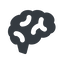 Normal, solid, horizontal, mirror, side, human, idea, brain, intelligence, brain-side, brain-side-alt-solid, synapse, neuron, memory icon