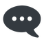 Normal, solid, horizontal, mirror, dots, message, chat, comment, speech, dialogue, blablabla, comment-dots-solid, bubble, blabla icon