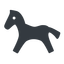 Normal, solid, horizontal, mirror, horse, riding, sport, animal, horse-solid icon