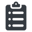 clipboard-list-solid icon.  icon. Friconix, free collection of beautiful icons.