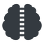 Up, normal, solid, human, idea, brain, intelligence, corpus, callosum, corpus-callosum, corpus-callosum-solid, synapse, neuron, memory icon