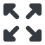 Up, normal, solid, arrow, video, expand, fullscreen, full, screen, expand-solid icon
