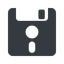 Up, normal, solid, floppy, disk, backup icon