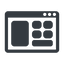 Normal, solid, window, application, interface, app, gui, gui-solid icon