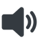 Up, normal, solid, speaker, volume, mute, unmute, music, sound, loudspeaker, volume-2-solid icon