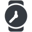 Up, normal, solid, time, hour, minute, hours, minutes, watch, watch-solid icon