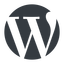 Normal, solid, logo, brand, website, wp, blog, cms, wordpress, ecommerce, internet icon