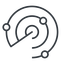 Thin, line, down, gps, place, radar, localisation, radar-thin, sonar icon