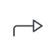 Thin, line, down, sign, confirm, arrow, key, submit, send, return, enter, return-sign, return-sign-thin icon