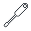 Thin, line, down, tool, mechanics, mechanical, repair, screwdriver, screw, screwdriver-thin icon