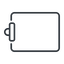 Thin, line, left, report, note, clipboard, pasteboard, notebook, scratchpad, tablet, clipboard-thin icon