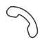 Thin, line, left, phone, call, dial, number, phone-thin, telephone icon