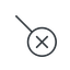 Thin, line, right, cross, search, magnifying, glass, research, magnifying-glass, keywords, keyword, glass-cross, no-result, magnifying-glass-cross-thin, magnifying-glass-cross icon