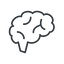 Thin, line, horizontal, mirror, side, human, idea, brain, intelligence, brain-side, brain-side-alt-thin, synapse, neuron, memory icon