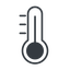 Thin, line, horizontal, mirror, temperature, thermometer, heat, high, hot, thermometer-high, thermometer-high-thin icon