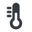 Thin, line, horizontal, mirror, temperature, thermometer, cold, heat, hot, thermometer-solid icon