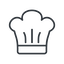 Thin, line, hat, restaurant, chef, cooking, kitchen, cook, chef-hat-thin, chef-hat icon
