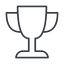 Thin, line, cup, victory, winner, prize, win, match, trophy, game, tournament, cup-thin icon
